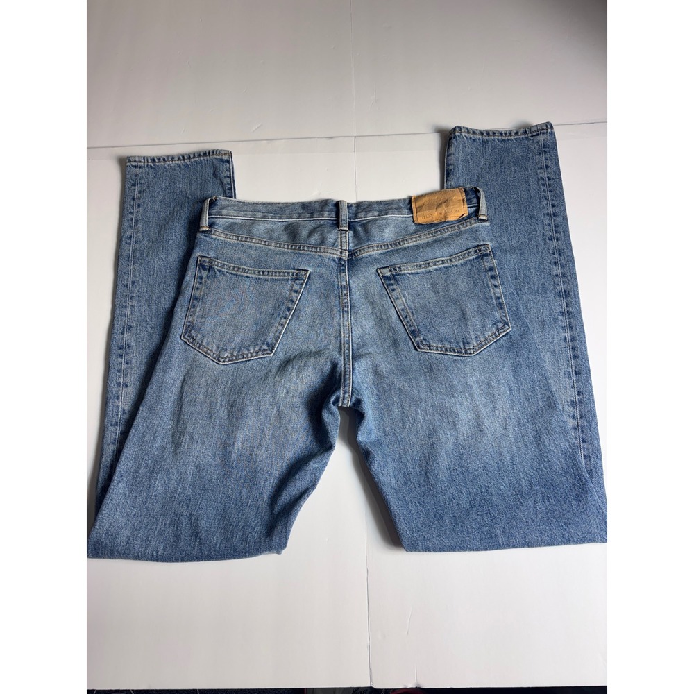 Buck Mason Japanese Denim Maverick Slim Jeans Light Wash 30x34 BM12130 Mens